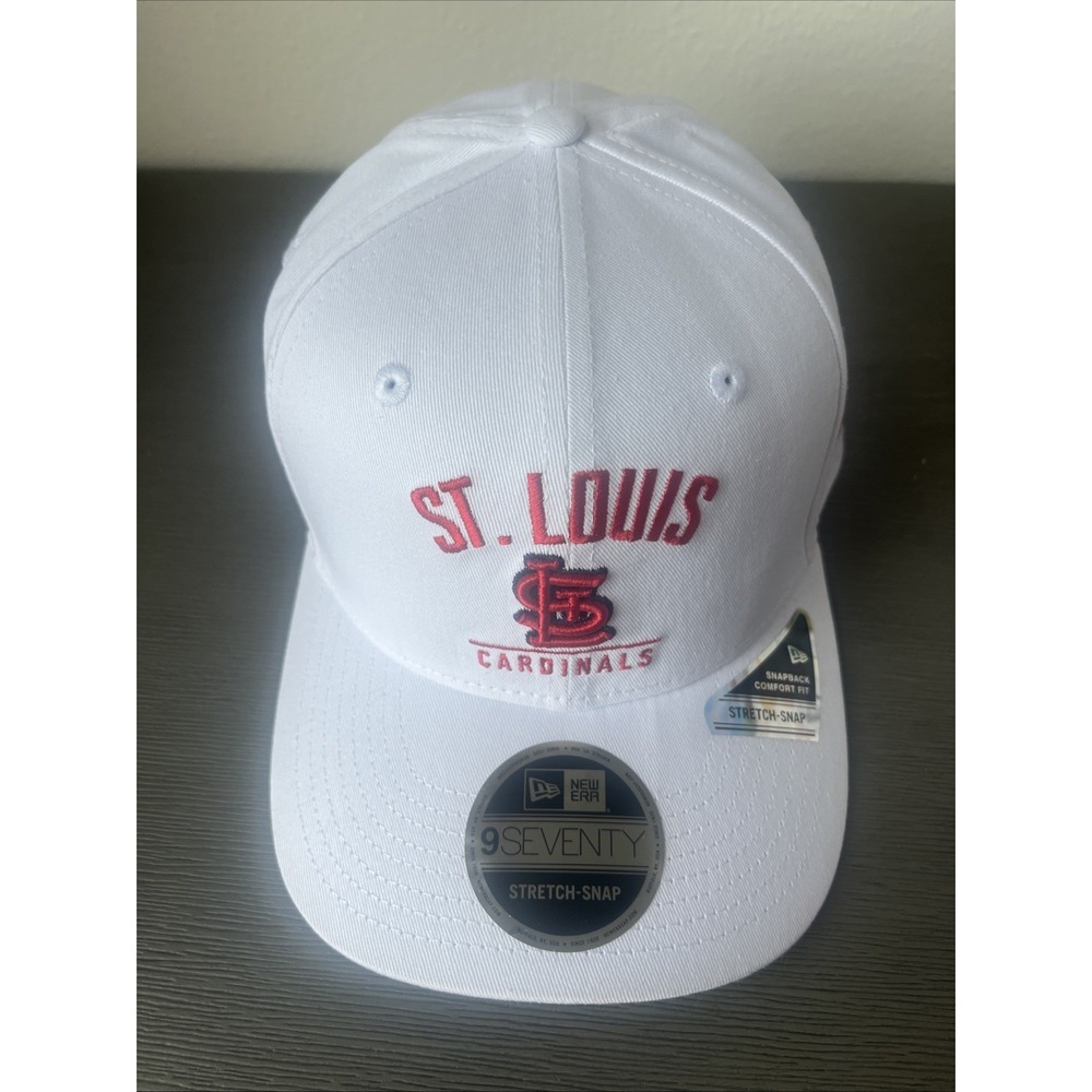 St. Louis Cardinals Men's New Era White 9SEVENTY Adjustable Hat NWT‎